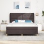 Cama Box Spring con colchón marrón oscuro 180x200 cm tela de , Camas y somieres - Ref: Foro24-3340770, Precio: 648,49 €, Desc...