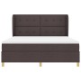 Cama Box Spring con colchón marrón oscuro 180x200 cm tela de , Camas y somieres - Ref: Foro24-3340770, Precio: 648,49 €, Desc...
