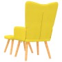 Silla de relajación taburete tela amarillo en Sillones | Comprar online en Foru.es