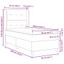 Cama con somier y colchón Gris Claro 90x200 cm Terciopelo de , Camas y somieres - Ref: Foro24-3340910, Precio: 343,02 €, Desc...