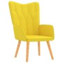 Silla de relajación taburete tela amarillo en Sillones | Comprar online en Foru.es