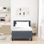 Cama Box Spring con Colchón Gris Oscuro 90x200 cm Terciopelo de , Camas y somieres - Ref: Foro24-3341451, Precio: 302,00 €, D...