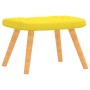 Silla de relajación taburete tela amarillo en Sillones | Comprar online en Foru.es