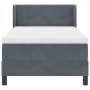 Cama Box Spring con Colchón Gris Oscuro 90x200 cm Terciopelo de , Camas y somieres - Ref: Foro24-3341451, Precio: 302,00 €, D...