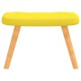 Silla de relajación taburete tela amarillo en Sillones | Comprar online en Foru.es