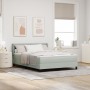 Cama Box Spring con Colchón Gris Claro 140x200 cm Aterciopelado de , Camas y somieres - Ref: Foro24-3341468, Precio: 461,89 €...