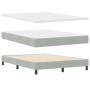 Cama Box Spring con Colchón Gris Claro 140x200 cm Aterciopelado de , Camas y somieres - Ref: Foro24-3341468, Precio: 461,89 €...