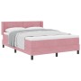 Cama con somier y colchón Rosa 140x200 cm Terciopelo de , Camas y somieres - Ref: Foro24-3341473, Precio: 422,90 €, Descuento: %