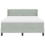 Cama Box Spring con Colchón Gris Claro 140x200 cm Aterciopelado de , Camas y somieres - Ref: Foro24-3341468, Precio: 461,89 €...