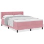 Cama con somier y colchón Rosa 140x200 cm Terciopelo de , Camas y somieres - Ref: Foro24-3341473, Precio: 422,90 €, Descuento: %