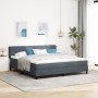 Cama con somier y colchón Gris Oscuro 180x200 cm Aterciopelado de , Camas y somieres - Ref: Foro24-3341481, Precio: 523,06 €,...