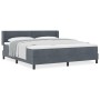 Cama con somier y colchón Gris Oscuro 180x200 cm Aterciopelado de , Camas y somieres - Ref: Foro24-3341481, Precio: 523,06 €,...
