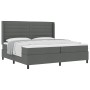 Cama con somier y colchón Gris Oscuro 200x200 cm Tela de , Camas y somieres - Ref: Foro24-3341603, Precio: 706,10 €, Descuent...