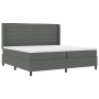 Cama con somier y colchón Gris Oscuro 200x200 cm Tela de , Camas y somieres - Ref: Foro24-3341603, Precio: 706,10 €, Descuent...