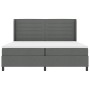 Cama con somier y colchón Gris Oscuro 200x200 cm Tela de , Camas y somieres - Ref: Foro24-3341603, Precio: 706,10 €, Descuent...