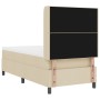 Cama con Box Spring y Colchón Crema 100x200 cm Tela de , Camas y somieres - Ref: Foro24-3341635, Precio: 359,27 €, Descuento: %