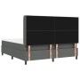 Cama con base caja y colchón gris oscuro 180x200 cm tela de , Camas y somieres - Ref: Foro24-3341659, Precio: 655,31 €, Descu...