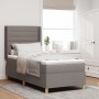 Cama con somier y colchón Taupe 100x200 cm Tela de , Camas y somieres - Ref: Foro24-3341760, Precio: 387,22 €, Descuento: %