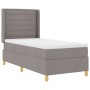 Cama con somier y colchón Taupe 100x200 cm Tela de , Camas y somieres - Ref: Foro24-3341760, Precio: 387,22 €, Descuento: %