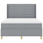 Cama Box Spring con Colchón Gris Claro 140x190 cm Tela de , Camas y somieres - Ref: Foro24-3341763, Precio: 546,24 €, Descuen...