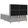 Cama Box Spring con Colchón Gris Claro 140x190 cm Tela de , Camas y somieres - Ref: Foro24-3341763, Precio: 546,24 €, Descuen...