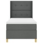 Cama con somier y colchón Gris Oscuro 100x200 cm Tela de , Camas y somieres - Ref: Foro24-3341820, Precio: 383,99 €, Descuent...