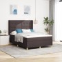 Cama con somier y colchón marrón oscuro 140x190 cm tela de , Camas y somieres - Ref: Foro24-3341829, Precio: 522,14 €, Descue...