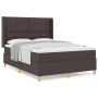 Cama con somier y colchón marrón oscuro 140x190 cm tela de , Camas y somieres - Ref: Foro24-3341829, Precio: 522,14 €, Descue...