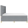 Cama Box Spring con Colchón Gris Claro 200x200 cm Tela de , Camas y somieres - Ref: Foro24-3341854, Precio: 671,70 €, Descuen...