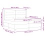Cama Box Spring con Colchón Gris Claro 200x200 cm Tela de , Camas y somieres - Ref: Foro24-3341854, Precio: 671,70 €, Descuen...