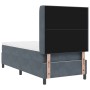 Cama con Box Spring y Colchón Gris Oscuro 100x200 cm de Terciopelo de , Camas y somieres - Ref: Foro24-3341997, Precio: 355,9...