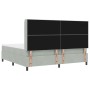 Cama con Box Spring y Colchón Gris Claro 200x200 cm Terciopelo de , Camas y somieres - Ref: Foro24-3342026, Precio: 647,75 €,...