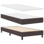 Estructura de Cama con Colchón Marrón Oscuro Tela 90 x 200 cm de , Camas y somieres - Ref: Foro24-3342103, Precio: 299,29 €, ...