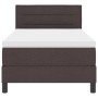 Estructura de Cama con Colchón Marrón Oscuro Tela 90 x 200 cm de , Camas y somieres - Ref: Foro24-3342103, Precio: 299,29 €, ...