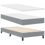Marco de cama con colchón Gris claro Tela 100 x 200 cm Cama de , Camas y somieres - Ref: Foro24-3342107, Precio: 338,18 €, De...