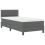 Estructura de Cama con Colchón Gris Tela 100 x 200 cm de , Camas y somieres - Ref: Foro24-3342108, Precio: 337,47 €, Descuent...