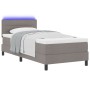 Cama con marco y colchón Gris Tela 100 x 200 cm Colchón de cama de , Camas y somieres - Ref: Foro24-3342111, Precio: 356,32 €...