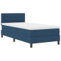 Estructura de Cama con Colchón Azul Tela 100 x 200 cm de , Camas y somieres - Ref: Foro24-3342113, Precio: 350,98 €, Descuent...
