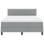 Marco de cama con colchón Gris claro Tejido 140 x 190 cm de , Camas y somieres - Ref: Foro24-3342128, Precio: 460,43 €, Descu...
