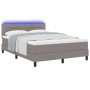 Estructura de cama con colchón Gris claro Tela 140 x 200 cm de , Camas y somieres - Ref: Foro24-3342139, Precio: 456,64 €, De...
