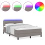 Estructura de cama con colchón Gris claro Tela 140 x 200 cm de , Camas y somieres - Ref: Foro24-3342139, Precio: 456,64 €, De...