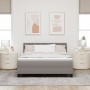 Estructura de cama con colchón Gris claro Tela 140 x 200 cm de , Camas y somieres - Ref: Foro24-3342139, Precio: 456,64 €, De...