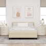 Estructura de Cama con Colchón Beige Tela 140 x 200 cm de , Camas y somieres - Ref: Foro24-3342140, Precio: 447,48 €, Descuen...