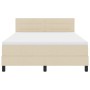 Estructura de Cama con Colchón Beige Tela 140 x 200 cm de , Camas y somieres - Ref: Foro24-3342140, Precio: 447,48 €, Descuen...