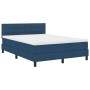 Estructura de Cama con Colchón Azul Marino Tejido 160 x 200 cm de , Camas y somieres - Ref: Foro24-3342148, Precio: 489,99 €,...