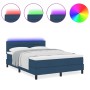 Estructura de Cama con Colchón Azul Marino Tejido 160 x 200 cm de , Camas y somieres - Ref: Foro24-3342148, Precio: 489,99 €,...