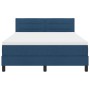 Estructura de Cama con Colchón Azul Marino Tejido 160 x 200 cm de , Camas y somieres - Ref: Foro24-3342148, Precio: 489,99 €,...