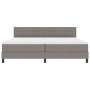 Estructura de Cama con Colchón Gris Claro Tela 200 x 200 cm de , Camas y somieres - Ref: Foro24-3342160, Precio: 652,17 €, De...