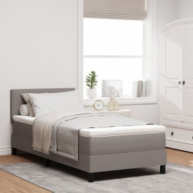 Estructura de Cama con Colchón Estructura gris claro con colchón blanco de , Camas y somieres - Ref: Foro24-3342188, Precio: ...