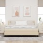 Cama Box Spring con Colchón & LED Crema 180x200 cm Tela de , Camas y somieres - Ref: Foro24-3342231, Precio: 556,59 €, Descue...